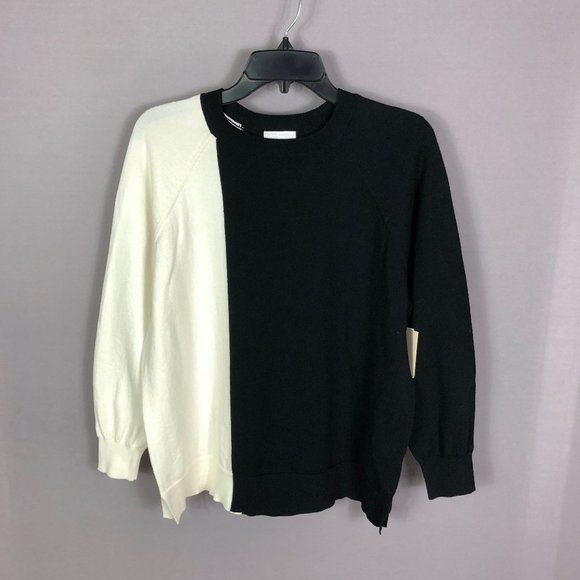 14th & Union Colorblock Pullover Sweater Size LP - Picture 2 of 8